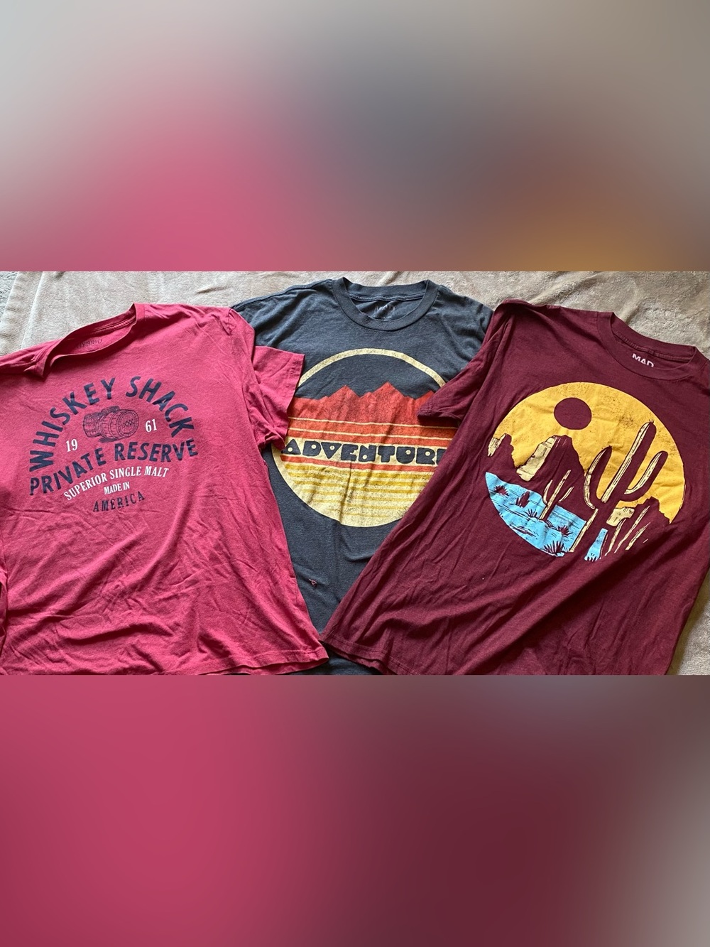 Lot of 3 Men’s Graphic Shirts - 2XL